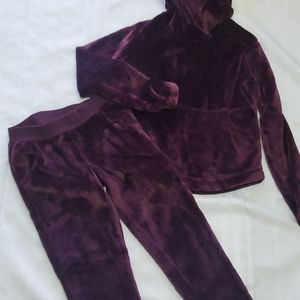 2pc velour girls jogging set